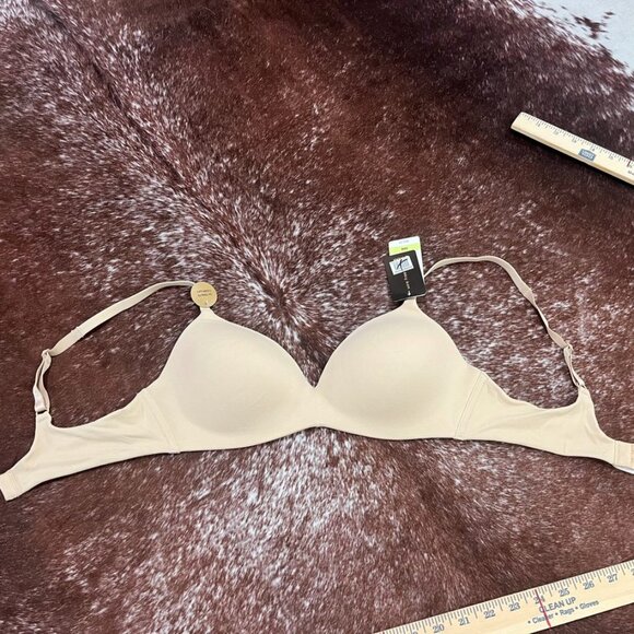 Wacoal How Perfect Wire Free Lightly Lined T-Shirt Bra Sand Nude 36B Comfort Fit - Picture 3 of 10